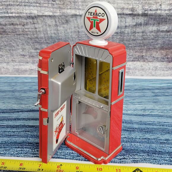 Vintage 1997 Texaco battery operated coin bank diecast fuel pump tested works - Picture 11 of 13